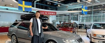 The reborn 2002 Saab 9-5 Arc Wagon, freshly delivered to its owner after a full SAC Taiwan restoration