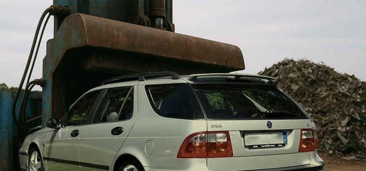 When Bureaucracy Crushes a Saab 9-5: The Ängelholm Incident That Shocked Sweden 5 Saab 9-5 Wagon moments before being crushed in Ängelholm (Photo illustration / SaabPlanet.com)