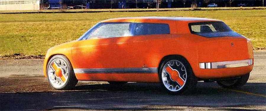 Saab Novanta: When Bertone Turned A Saab 9-5 Into A Rolling Drive-By-Wire Experiment 11 Saab Novanta concept car parked outside the SKF facility during early drive-by-wire demonstrations