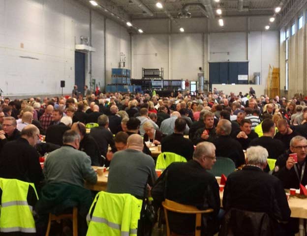 Last week, a Christmas breakfast in production for 500 employees, Trollhatten.