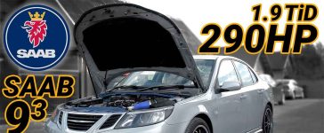 The Saab 9-3 1.9 TiD from Auto Krak - rebuilt with GTB2260VKL turbo, Insignia fuel system, and custom mapping - now delivers 290 hp and 580 Nm.