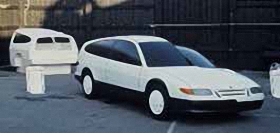 White version of Saab Smartback