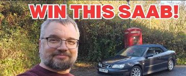 HubNut’s well-used Saab 9-3 Convertible—nicknamed the “Saab-marine”—will be handed over live to the first UK viewer who can locate it during the upcoming treasure-hunt stream.